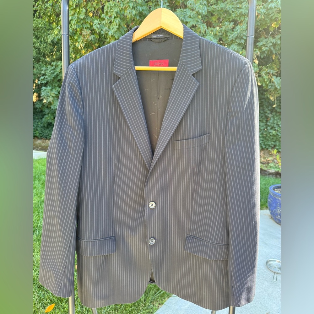 Hugo Boss Men's Navy Pinstripe Suit